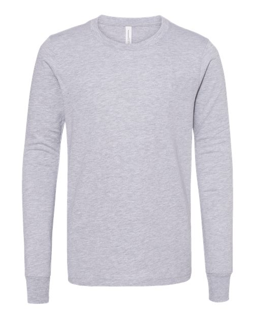 Youth Heather CVC Long Sleeve Tee - Athletic Heather Front