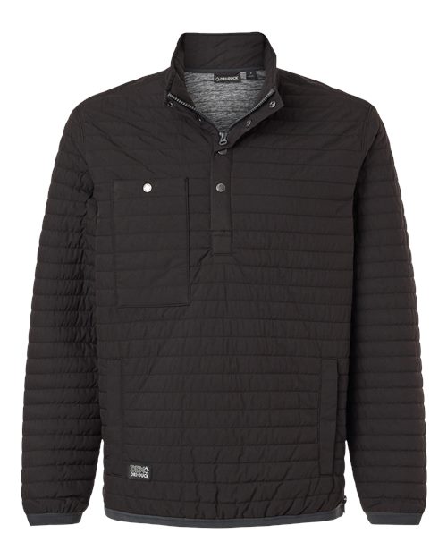 Men's Keystone Quilted Pullover - Black Front