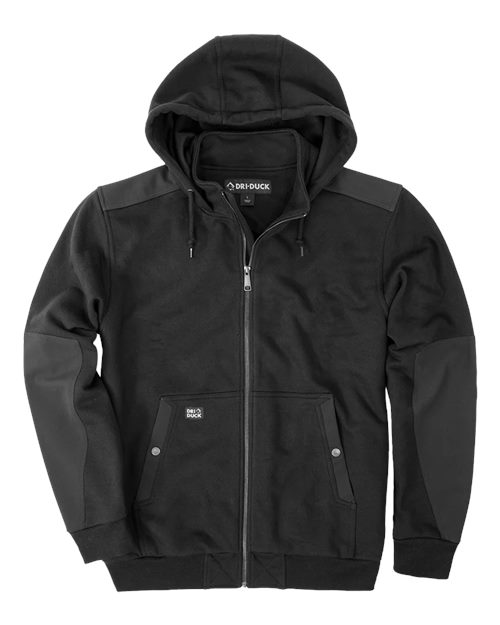 Men's Mission Fleece Pro Full-Zip Jacket - Black Front