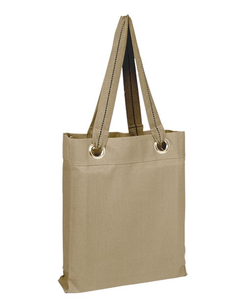 Large Grommet Tote - Natural Front