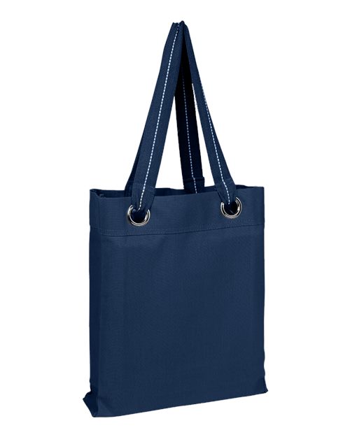 Large Grommet Tote - Navy Front