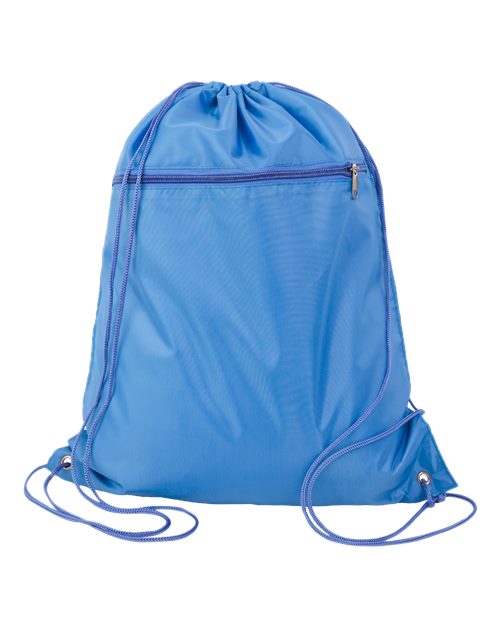 Polyester Cinchpack - Carolina Blue Front