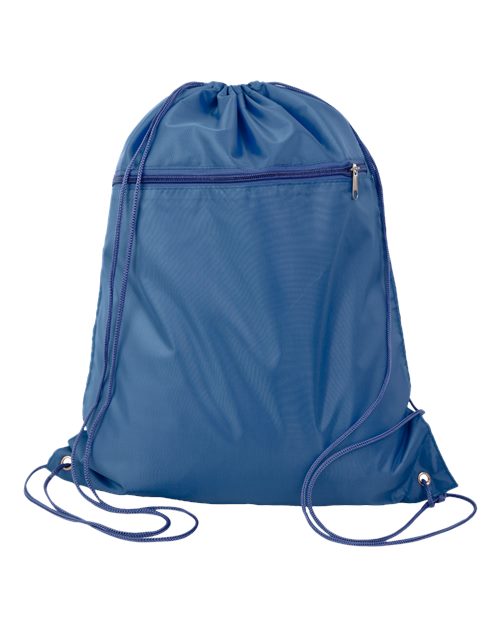 Polyester Cinchpack - Navy Front