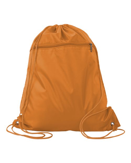 Polyester Cinchpack - Orange Front