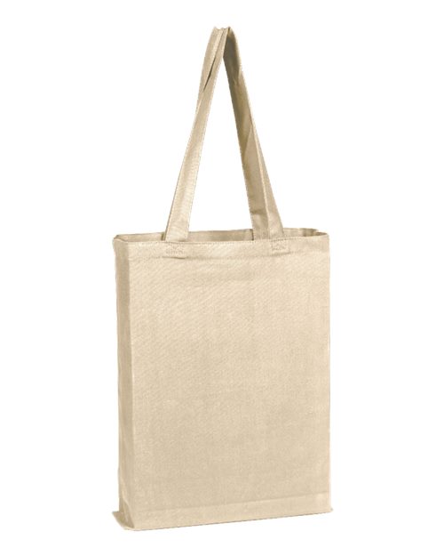 Canvas Gusset Promotional Tote - Natural Front