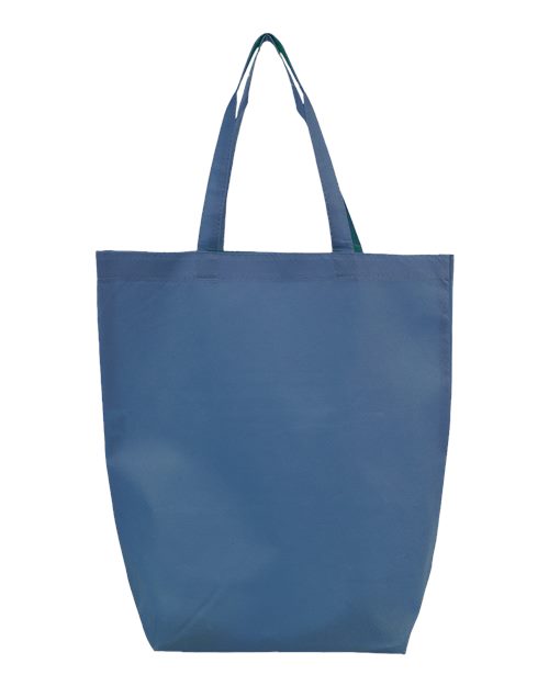 Non-Woven Gusset Bottom Tote - Navy Back