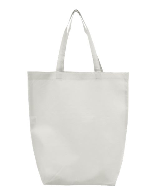 Non-Woven Gusset Bottom Tote - White Back