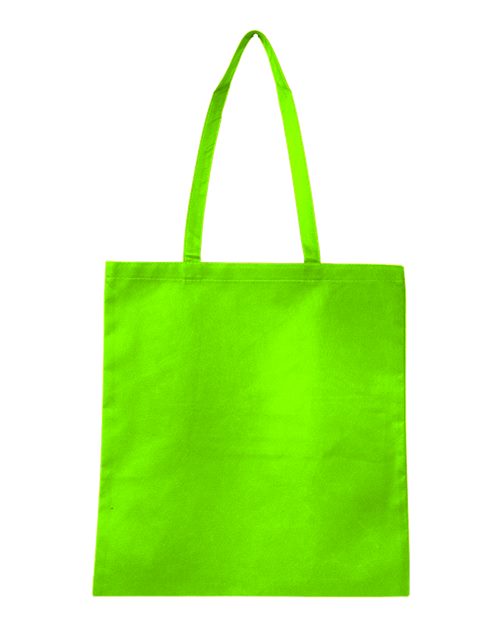 Non-Woven Tote Bag - Lime Green Back
