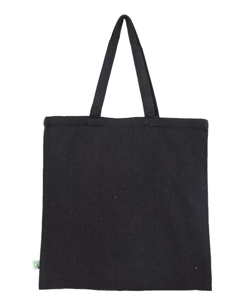 Sustainable Canvas Bag - Black Front