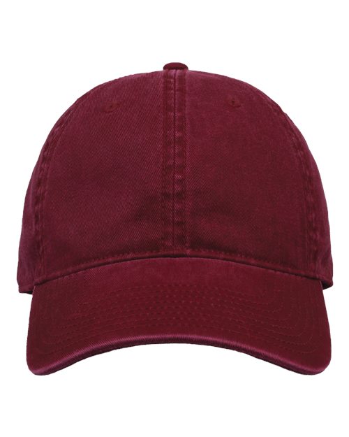 Pigment-Dyed Cap - Cinnamon Red Front