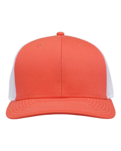 Everyday Trucker Cap - Coral/ White Front