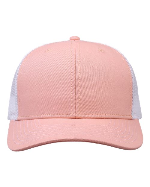 Everyday Trucker Cap - Creamsicle Pink/ White Front