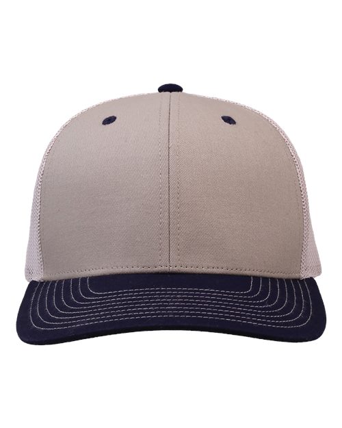 Everyday Trucker Cap - Khaki/ Navy/ Stone Front
