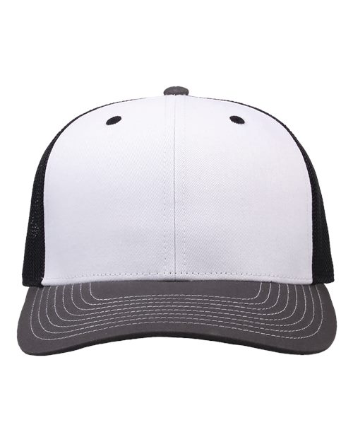 Everyday Trucker Cap - White/ Charcoal/ Black Front