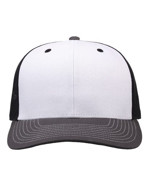 The Game Everyday Trucker Cap - White/ Charcoal/ Black Front
