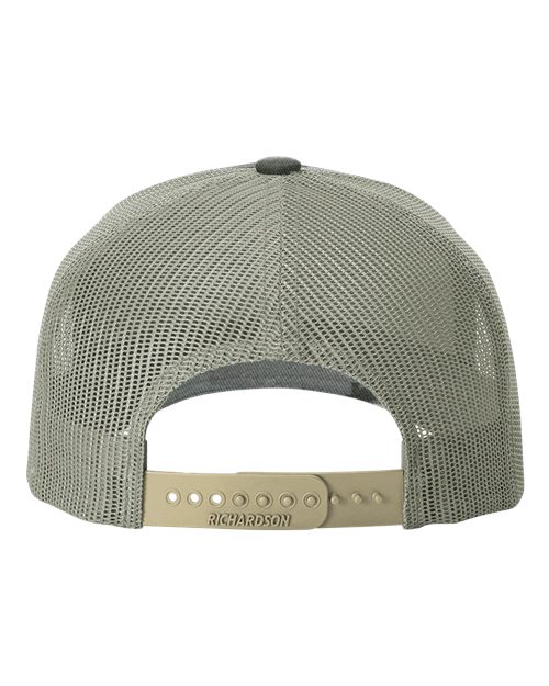 Printed Five-Panel Trucker Cap - Digital Camo/ Light Green Back