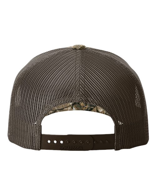 Printed Five-Panel Trucker Cap - Realtree Edge/ Brown Back