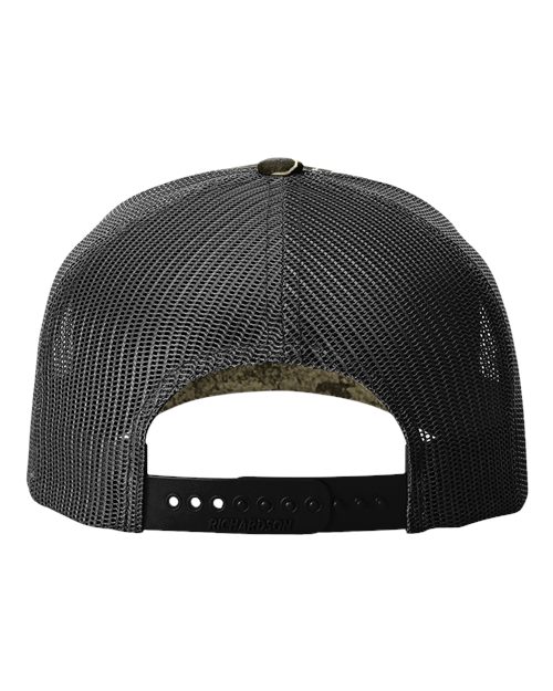 Printed Five-Panel Trucker Cap - Realtree Escape/ Black Back