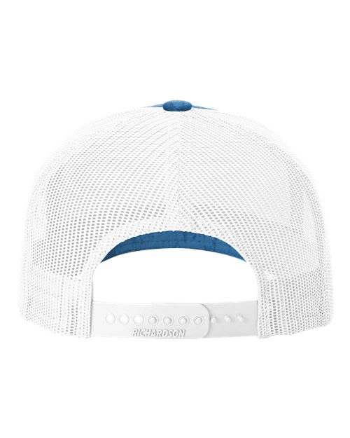 Printed Five-Panel Trucker Cap - Realtree Fishing Light Blue/ White Back