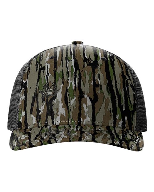 Printed Five-Panel Trucker Cap - Realtree Original/ Black Front