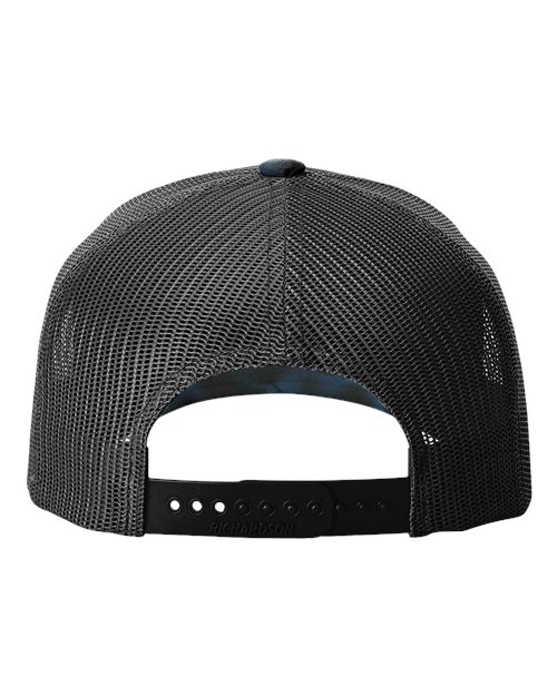 Printed Five-Panel Trucker Cap - Kryptek Neptune/ Black Back