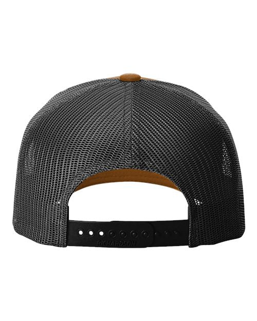 Five-Panel Trucker Rope Cap - Caramel/ Black Back