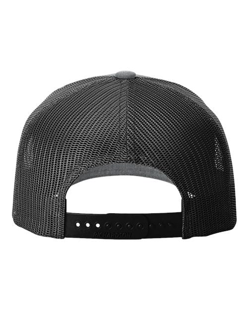 Five-Panel Trucker Rope Cap - Heather Grey/ Black Back