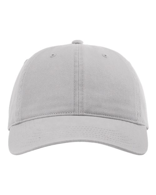 Peach Twill Dad Hat - Grey Front