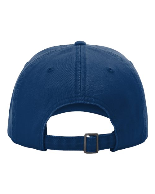 Peach Twill Dad Hat - Royal Back