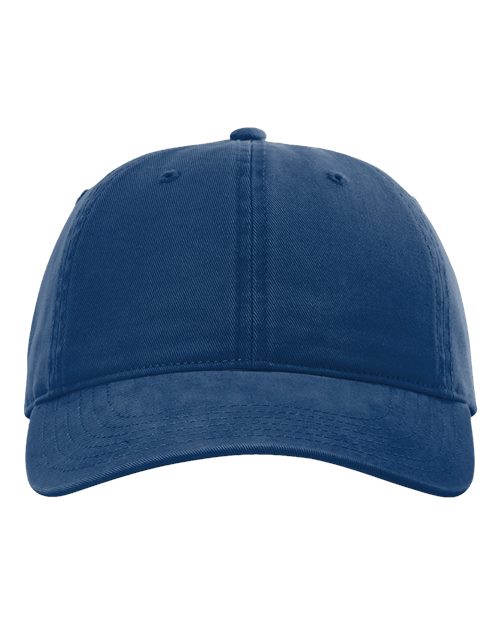 Peach Twill Dad Hat - Royal Front