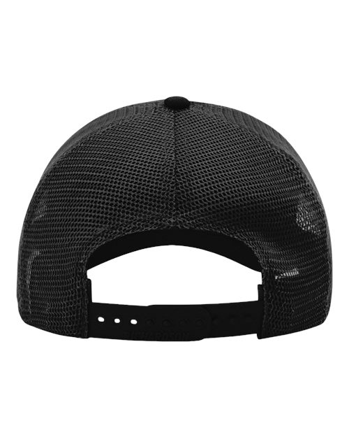 Garment-Washed Trucker Cap - Black Back