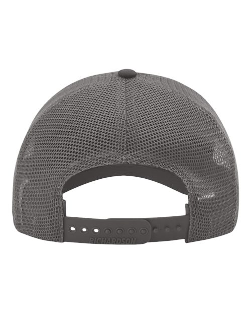 Garment-Washed Trucker Cap - Charcoal Back
