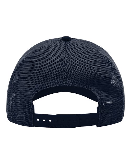 Garment-Washed Trucker Cap - Navy Back
