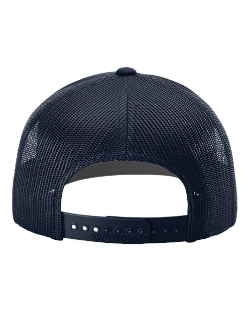 112+ R-Flex Adjustable Trucker Cap - Navy Back