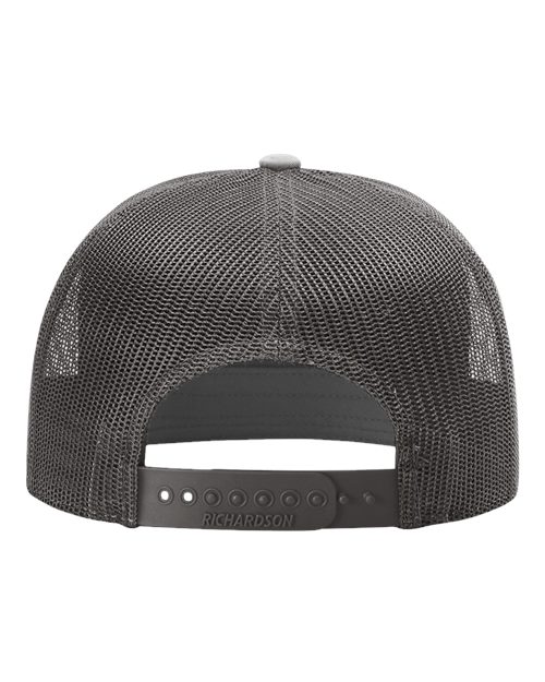Seven-Panel Trucker Cap - Charcoal Back