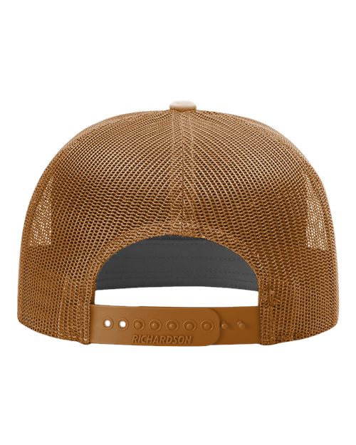 Seven-Panel Trucker Cap - Caramel Back