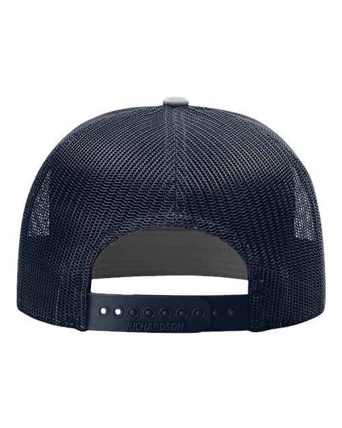 Seven-Panel Trucker Cap - Navy Back