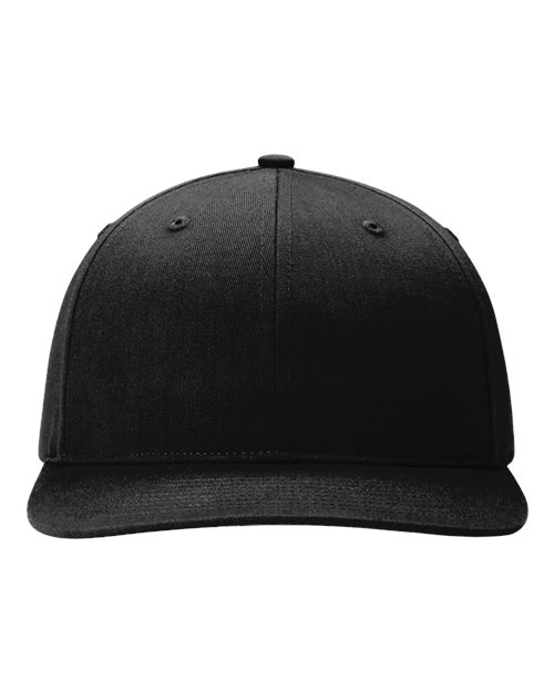 Twill Back Trucker Cap - Black Front
