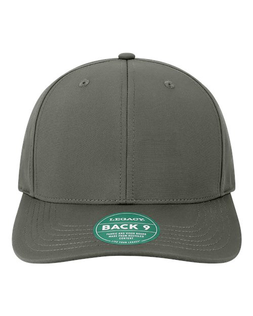 Back Nine Cap - Dark Grey Front
