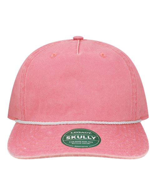 Skully Rope Cap - Pink Front