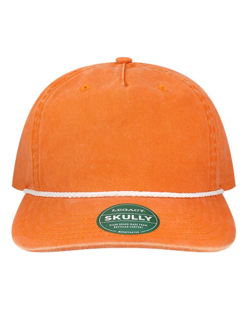 Skully Rope Cap - Tangerine Orange Front