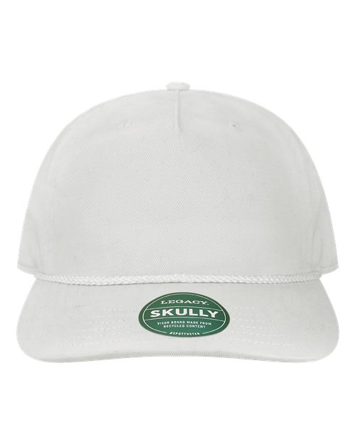 Skully Rope Cap - White Front