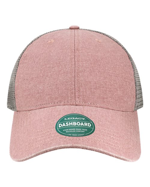 Dashboard Trucker Cap - Dusty Rose/ Grey Front