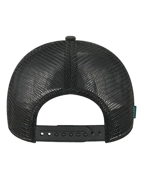 Mid-Pro Snapback Trucker Cap - Black Z - Quilted Back