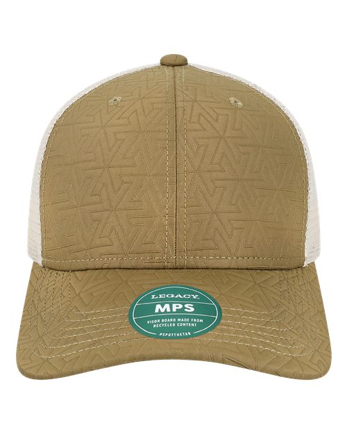 Mid-Pro Snapback Trucker Cap - Brown Z - Quilted Front