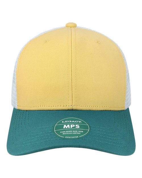 Mid-Pro Snapback Trucker Cap - Yellow/ Marine/ White Front