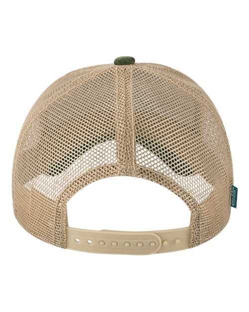 Old Favorite Five-Panel Trucker Cap - Green Stripe Back