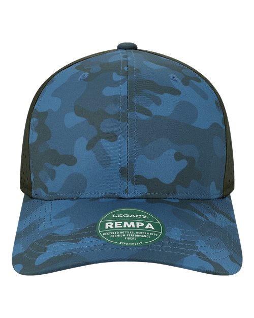 Reclaim Mid-Pro Adjustable Cap - Blue Camo/ Black Front