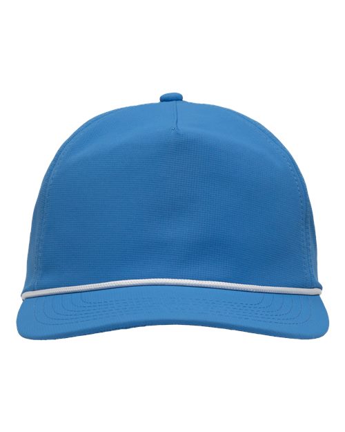 Five-Panel Ripstop Cap - Azure Blue Front