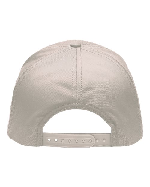 Five-Panel Rope Heritage Fit Cap - Khaki Back